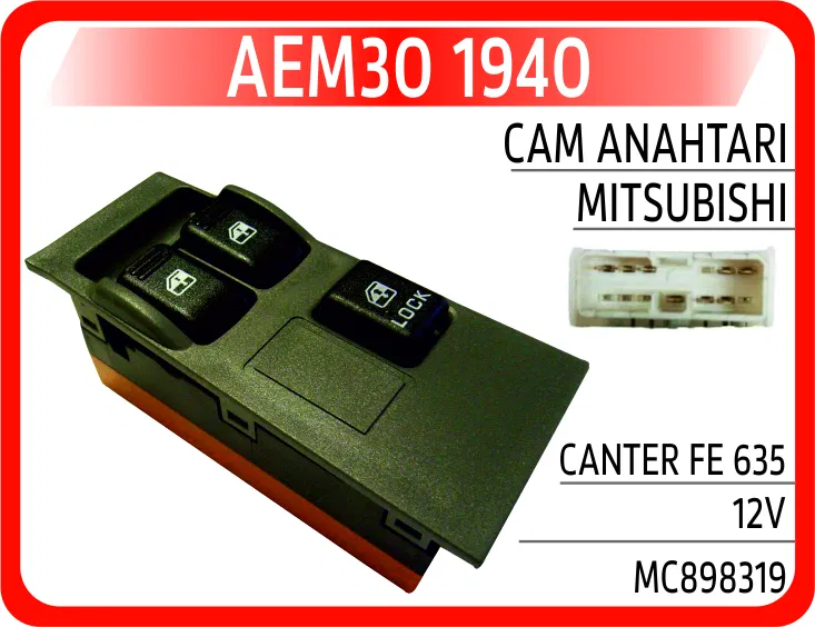 MC898319 Cam Anahtarı Mitsubishi Canter 12V FE635 Sol 99-07 | 1940 AEM