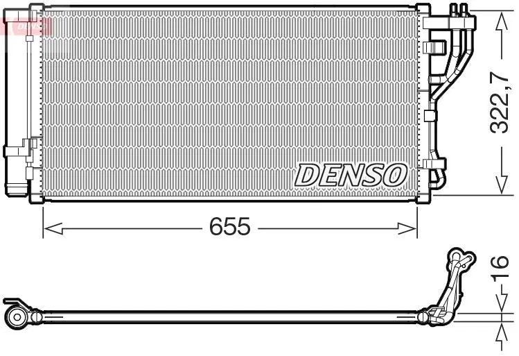 97606A8100 Thermal Condenser Unit | DCN43011 DENSO