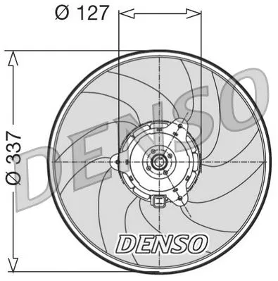 125371 Fan. Radiator Alfa Romeo 33 (83-93) | DER21004 DENSO