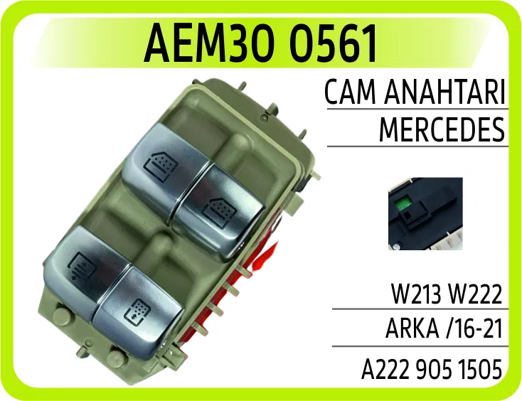 A2229051505 Cam Anahtarı Mercedes W213 W222 Arka /16-21 | 0561 AEM