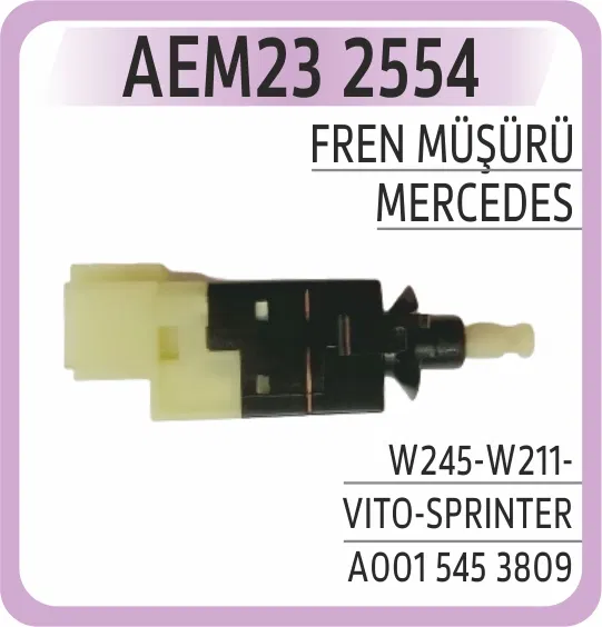 A0015452009 Fren Lambası Salteri Mercedes W168 W169 W245 W203 | 2554 AEM