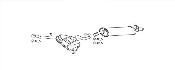 7672043 Son Susturucu EASY2FIT Arka Alfa Romeo/Fiat/Lancia | 8LD366031581 HELLA