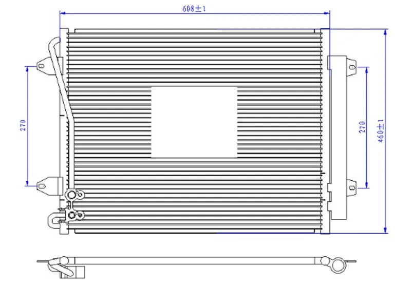 3C0820411C Klima Kondenseri Passat 05- (577x439x16) | CVW082016 ORIS