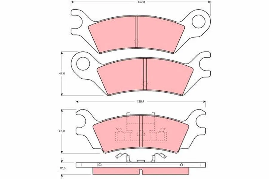 GG1649280 Disk Balata Mazda 929 II | GDB290 TRW