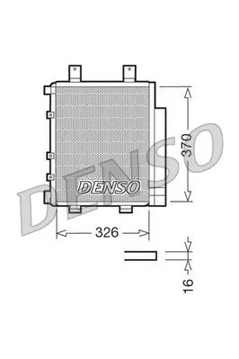 88450B2010 Condenser. Air Conditioning Daihatsu Cuore VI 03- | DCN35003 DENSO