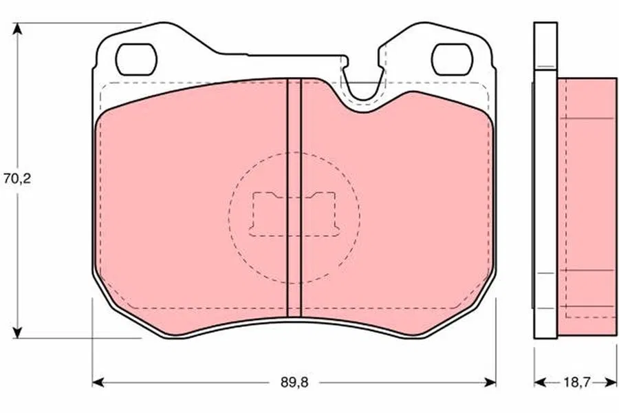 477698155 Disk Balata Porsche 944 | GDB309 TRW