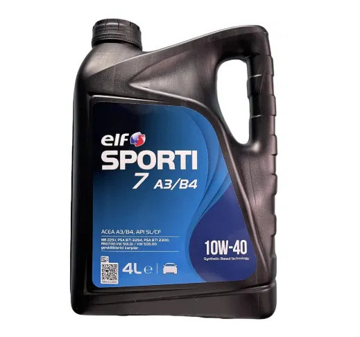 Motor Yağı Elf Sportı 7 A3/B4 10W40 3B 4 Litre | 221277 ELF