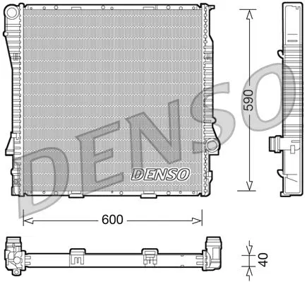 17111439102 Su Radyatörü BMW X5 | DRM05114 DENSO