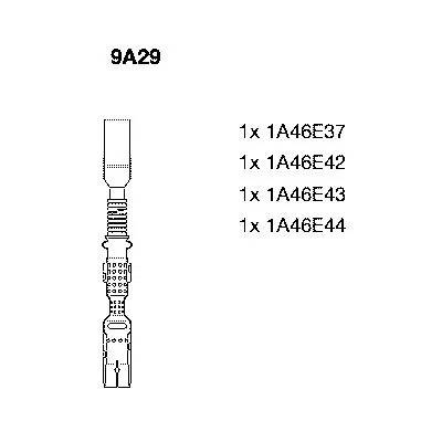 A2661500118 Ateşleme Kablosu Seti Mercedes M266 W169 W245 | 9A29 BREMI