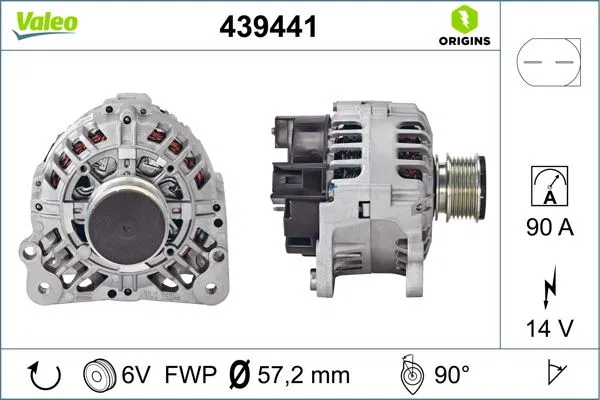 1100711 Alternatör Audi A3 | 439441 VALEO