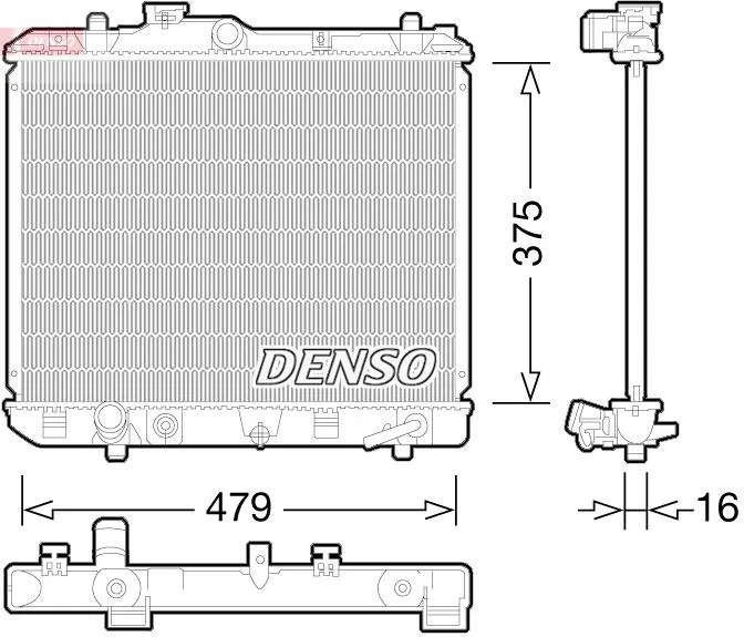 1770073KB0 Su Radyatörü Suzuki Splash | DRM47028 DENSO