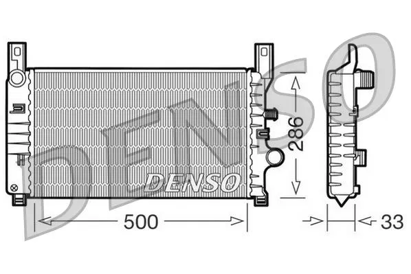 1654324 Su Radyatörü Ford Fiesta III | DRM10034 DENSO