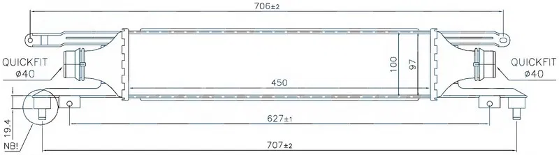 55702194 Intercooler Brazing Intercooler A | IOP503050 ORIS