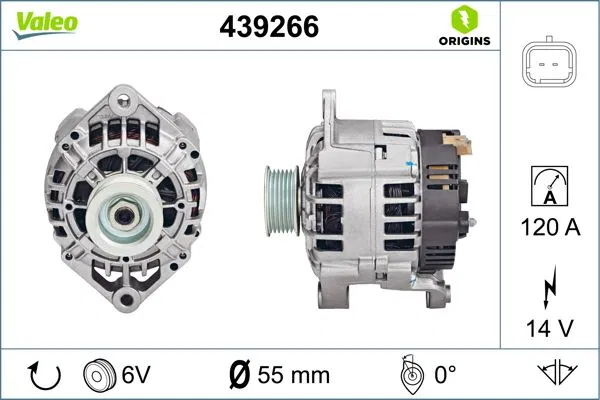 8200120571 Alternatör Renault | 439266 VALEO