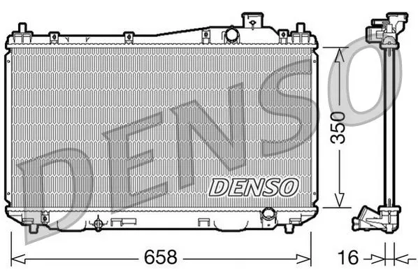 19010PMMA01 Su Radyatörü Honda Civic VII | DRM40009 DENSO