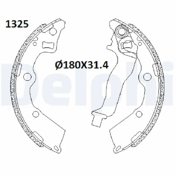 5835007A01 Fren Pabucu KIA Picanto I | LS2199 DELPHI