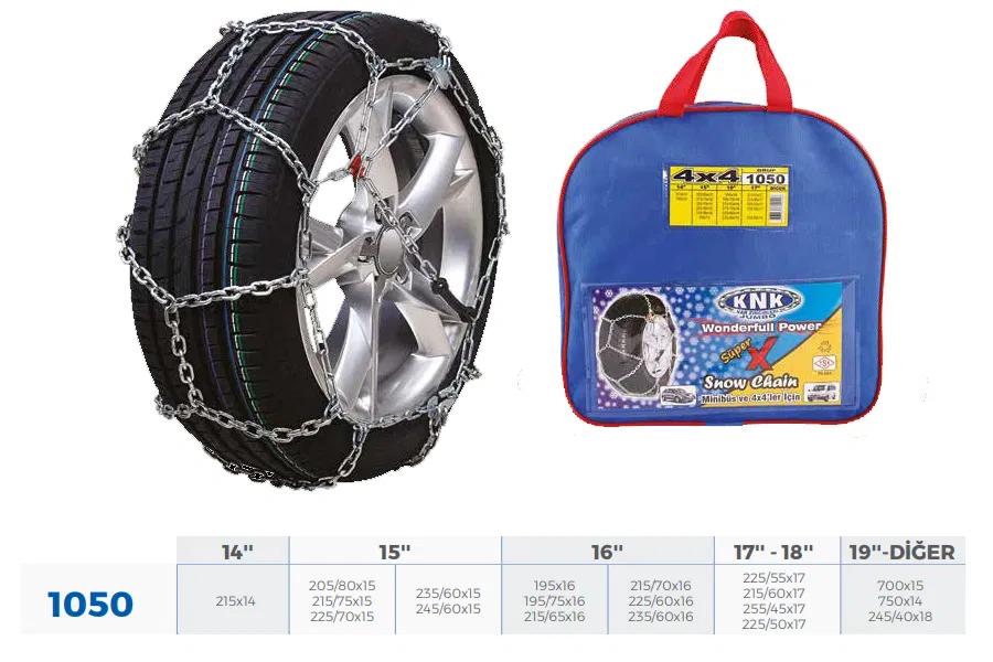 Patinaj Zinciri 4x4 Jeep - Minibüs Ve Hafif Tic | 1050 KNK