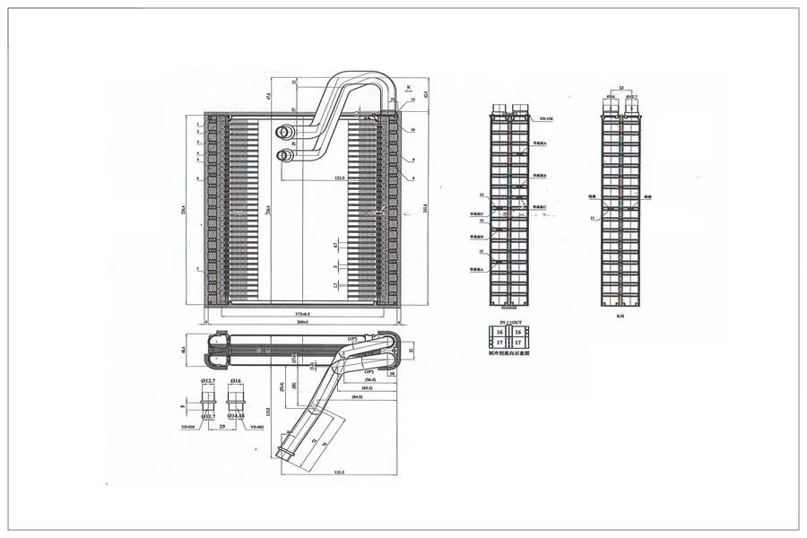 1608203480 Evaporator 208 / 308 (2014-) / 2008 (14--18) / 301 | RE 927020 RADISEN
