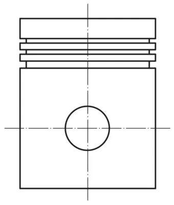 1230302717 Piston Complete | 0023502 MAHLE