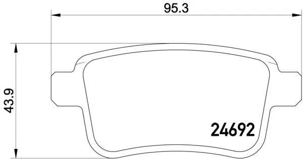 415 421 04 00 Fren Balatası Mercedes-Benz Citan | P50107 BREMBO