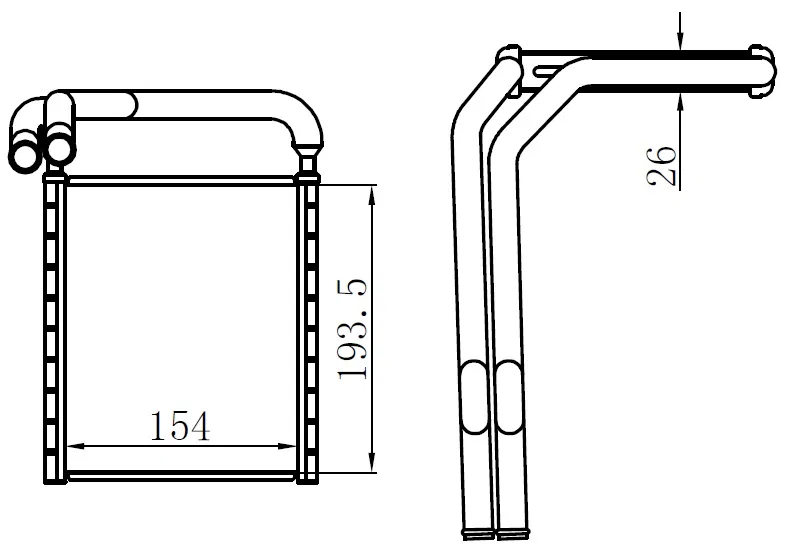 971381R000 Kalorifer Brazing Radyatör (154X204X26) Accent | KHY099026 ORIS