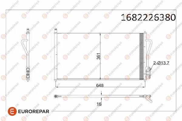 MEYS4H19710CA E:KLI Kondense Ford Focus I | 1682226380 EUROREPAR