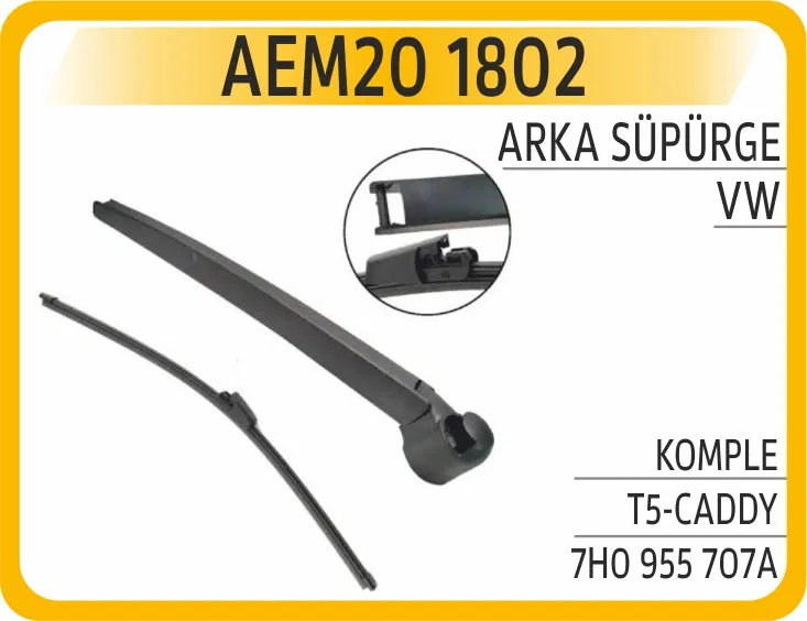 7H0955707A Arka Süpürge Komple VW T5-Caddy | 1802 AEM