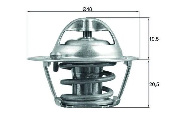 4M5G8575ZA Thermostat İnsert Ford Focus I | TX20482D MAHLE