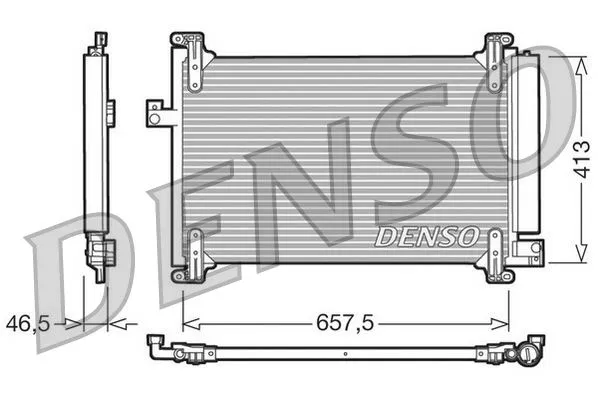 51751384 Klima Radyatörü Fiat Multipla | DCN09083 DENSO