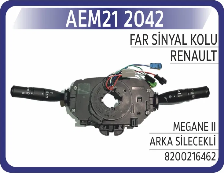 8200216462 Far Sinyal Kolu Megane II Arka Silecekli | 2042 AEM