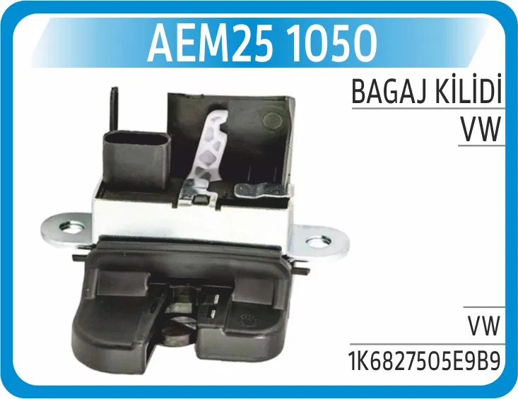 1K6827505 Bagaj Kilit Motoru VW Golf Passat Jetta | 1050 AEM