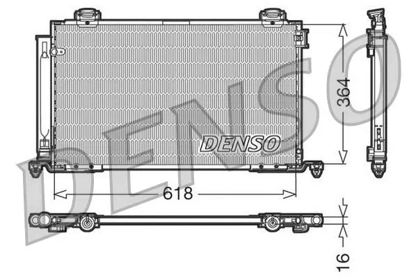 8845005111 KONDANSATÖR. Klima Toyota Avensis | DCN50015 DENSO