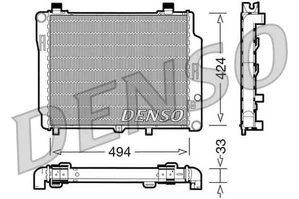 2025003403 Su Radyatörü Mercedes-Benz C-Class | DRM17074 DENSO