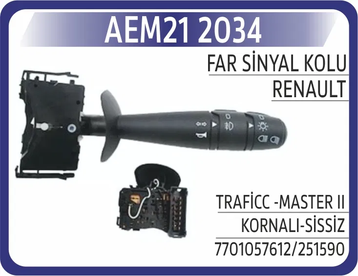 7701057612 Far Sinyal Kolu Traficc -MASTER II KORNALI-SİSSİZ | 2034 AEM