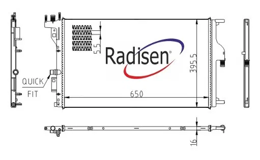 214107273R Radyatör Duster (2018) LODGY- (Renault Ekspres) Br | RR 641236 RADISEN