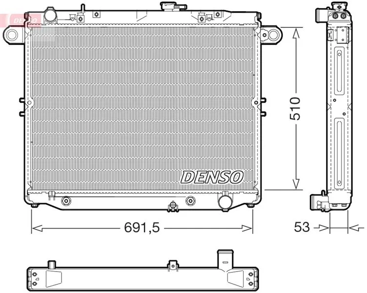 1640050210 Thermal Radiator | DRM51015 DENSO