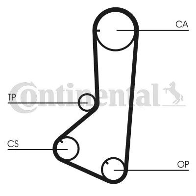 2431232555 Triger Kayısı 122-240 Hyundai Sonata 88-93 1.8-2.0-2.4 Mitsubishi Galant 84-92 1.8-2.0-2.4 | CT802 CONTINENTAL