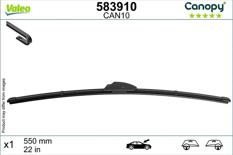 4B0955425 Silecek Süpürgesi (550 mm) Canopy | 583910 VALEO