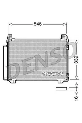8846052110 Klima Radyatörü Toyota Yaris | DCN50025 DENSO