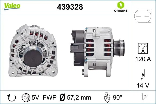 O439328ALT Alternatör Vag | 439328 VALEO