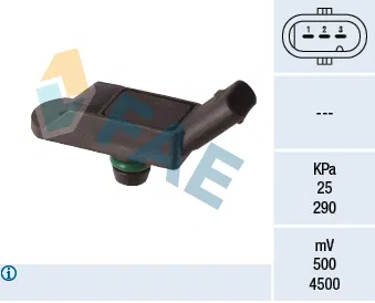 9806432480 Manifold Mutlak Basınç Sensörü Mini | 15186 FAE