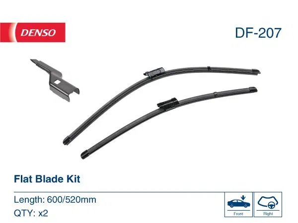 8S2998002 WİPER. Flat Front Blade | DF-207 DENSO