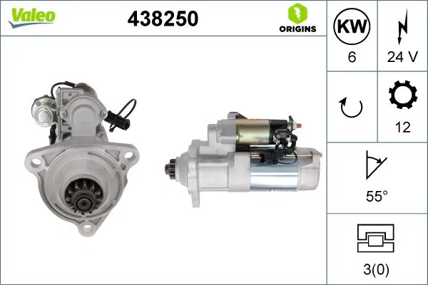 1667425 Marş Motoru FS60 DAF XF105 | 438250 VALEO