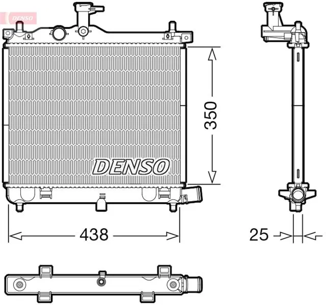 253100X110 Su Radyatörü Hyundai i10 I | DRM41021 DENSO