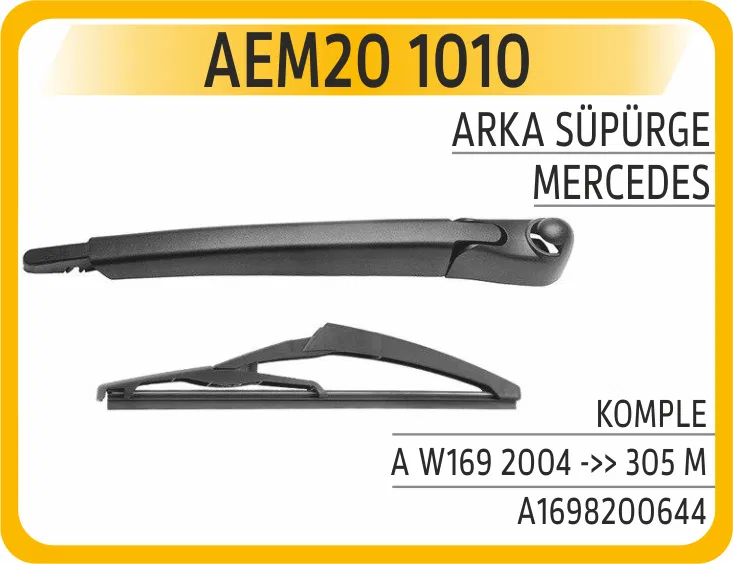 A1698200644 Silecek Supurgesi Arka 305mm Mercedes A-CLASS W169 | 1010 AEM