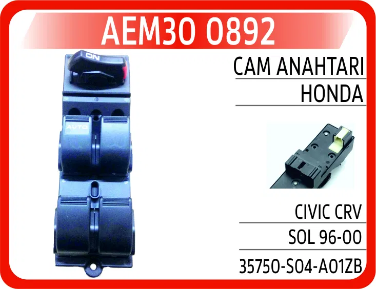 35750S04A01ZB Cam Anahtarı Honda Civic Crv Sol 96-00 | 0892 AEM