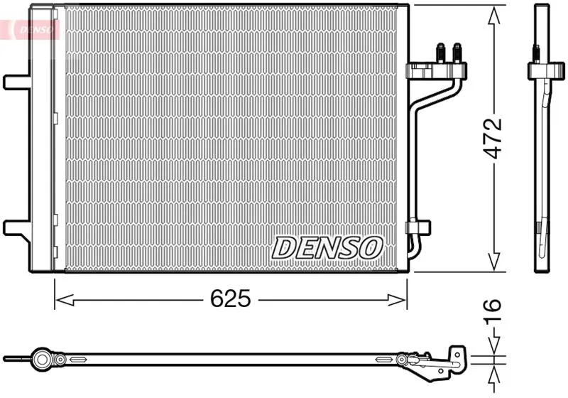 DV6119710BE Klima Radyatörü Ford Kuga II | DCN10047 DENSO