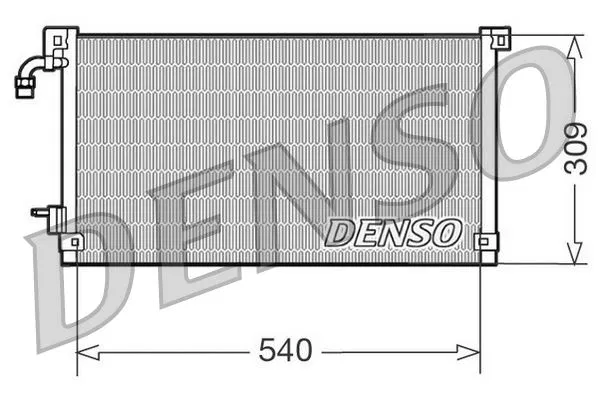 6455AG Condenser. Air Conditioning Citroen Saxo (96-04) | DCN21004 DENSO