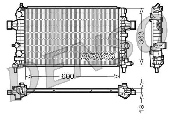 13170110 Su Radyatörü | DRM20103 DENSO