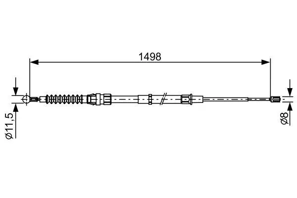 5C0609721AJ Tel El Fren VW Beetle | 1987482455 BOSCH